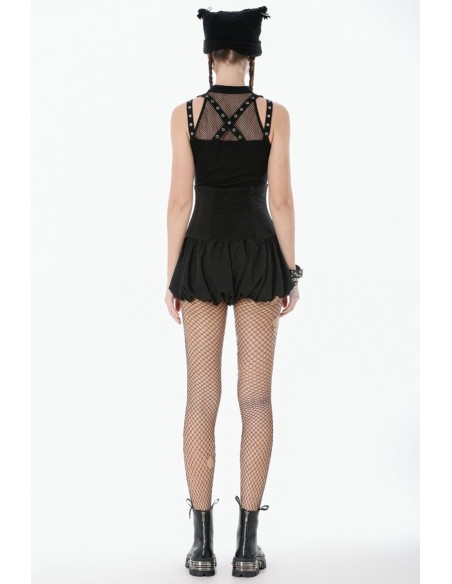 Short de Cintura Alta Punk Corset - Dark in Love