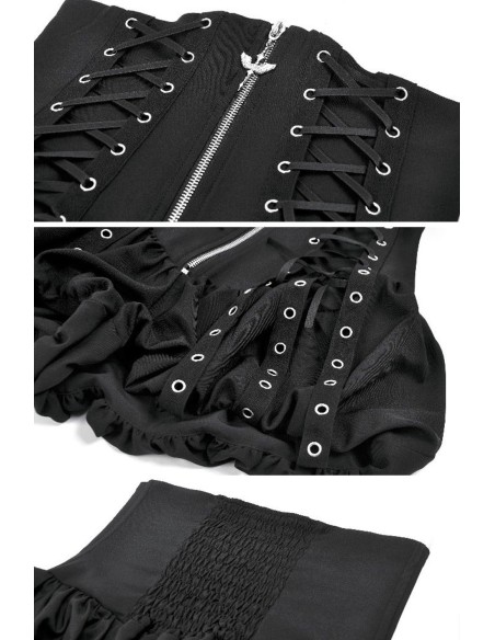 High Waist Punk Corset Shorts - Dark in Love