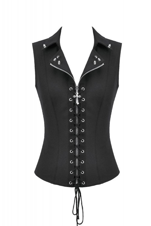Top Corset Lace Up Punk - Dark in Love