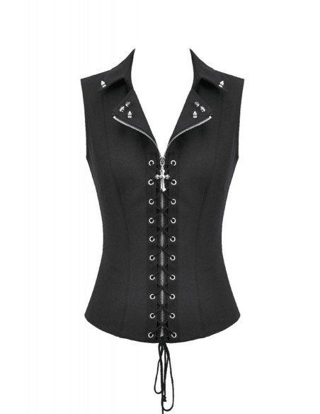 Top Corset Lace Up Punk - Dark in Love