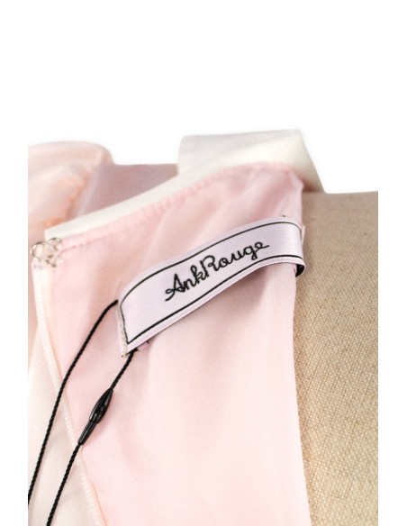 [Second Hand] Pink Satin Peter Pan Collar Ryousangata Dress - Ank Rouge