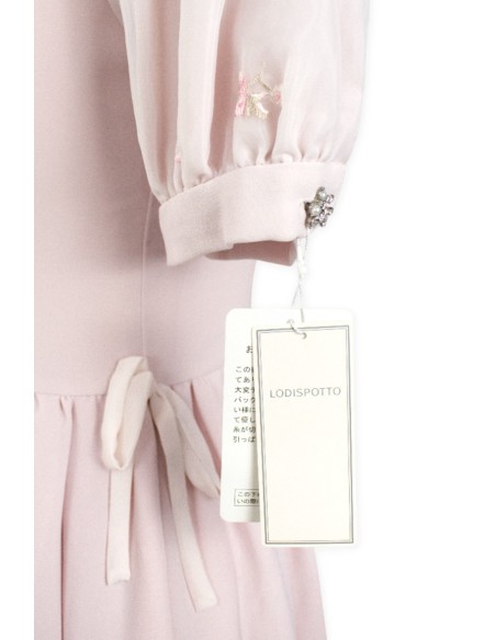 [Second Hand] Larme Floral Sleeve Dress in Pale Rose - Lodispotto