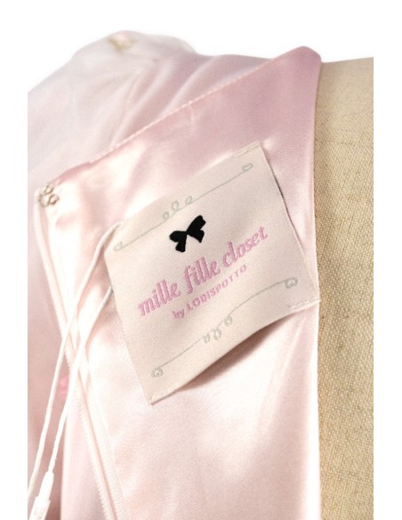 [2a mano] Vestido Larme de Mangas Florales en Rosa Palo - Lodispotto