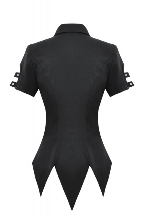 Camisa Ruptured Lace Up - Dark in Love