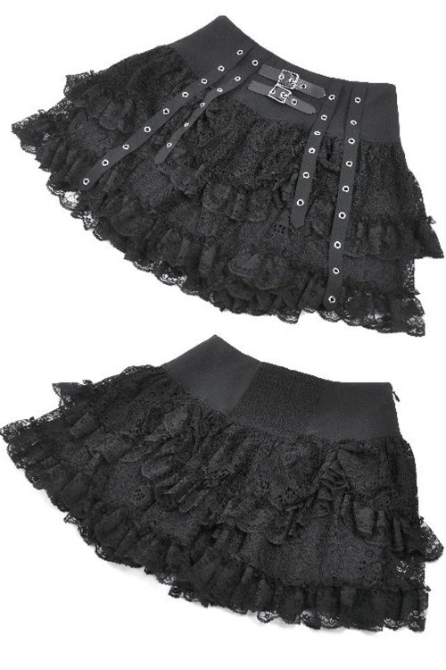 Punk Lace Skirt - Dark in Love