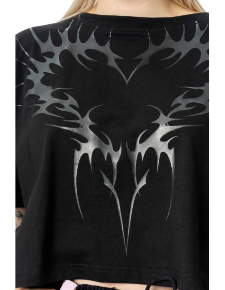 Crop Top Oversize Ceil - Chemical Black