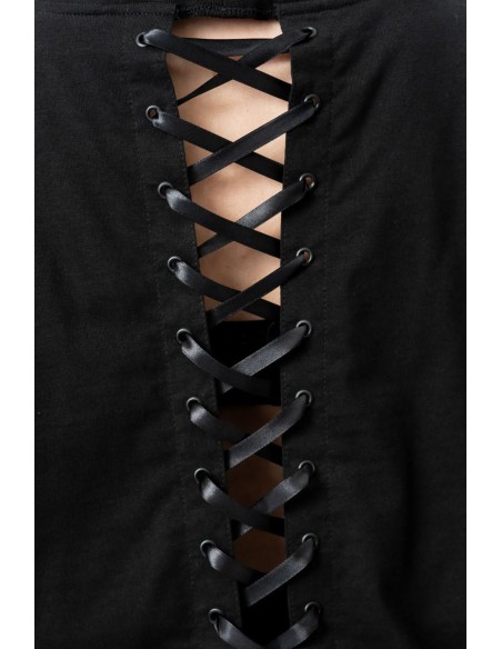 Oversize Ceil Crop Top - Chemical Black