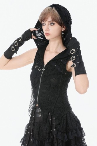 Rebel Punk Asymmetrical Top - Dark in Love