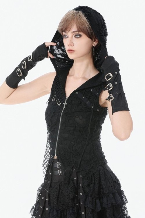 Rebel Punk Asymmetrical Top - Dark in Love