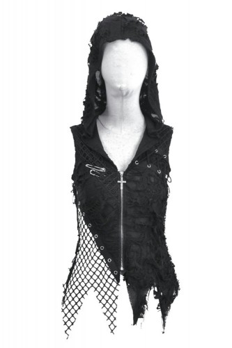 Rebel Punk Asymmetrical Top - Dark in Love 2