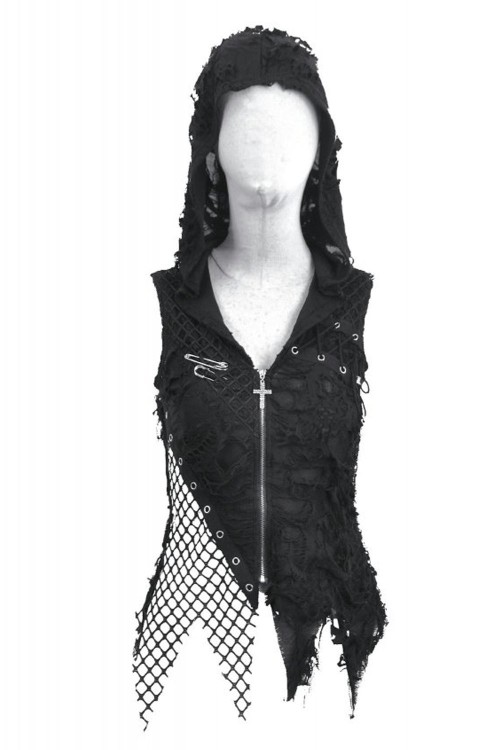 Rebel Punk Asymmetrical Top - Dark in Love