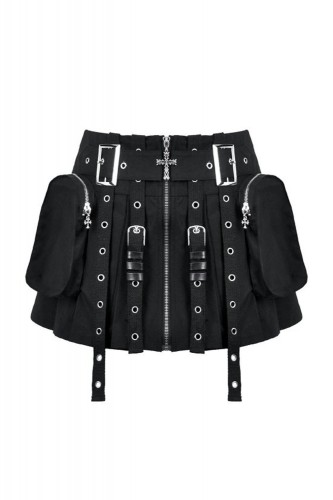 Metal Tactical Punk Skirt - Dark in Love 2