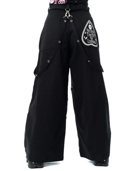 Pantalón Oversized Dollhouse Detention en Negro x Rosa - Cupcake Cult