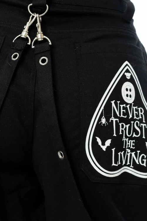 Pantalón Oversized Dollhouse Detention en Negro x Rosa - Cupcake Cult