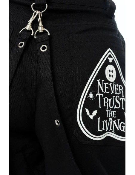 Pantalón Oversized Dollhouse Detention en Negro x Rosa - Cupcake Cult