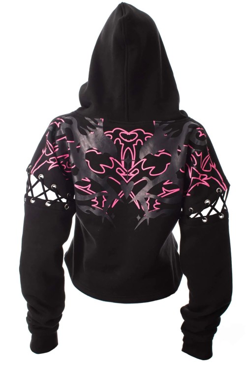 Thornchant Sweatshirt Black x Fuchsia - Heartless
