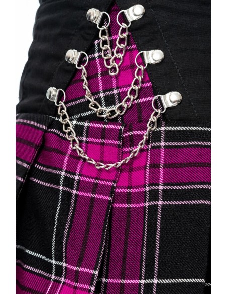 Falda de Tartán Fucsia Nixie - Heartless