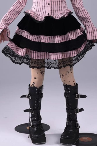 Velvet Quartet Skirt - Evil Tooth