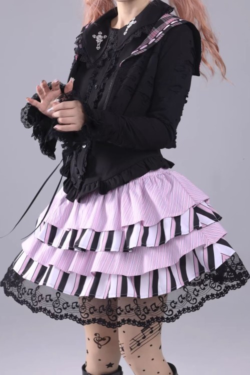 Pink Music Symphony Skirt - Evil Tooth