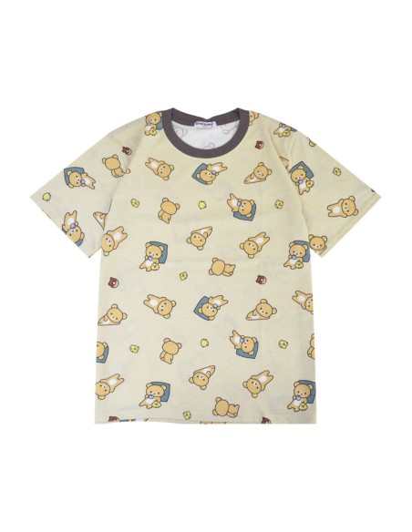Camiseta Rilakkuma Pattern en Beige