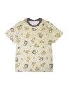 Rilakkuma Pattern T-shirt in Beige