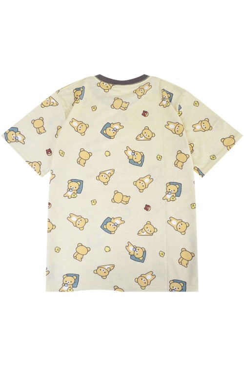Rilakkuma Pattern T-shirt in Beige