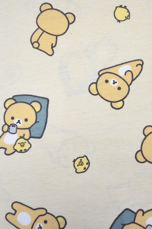 Rilakkuma Pattern T-shirt in Beige