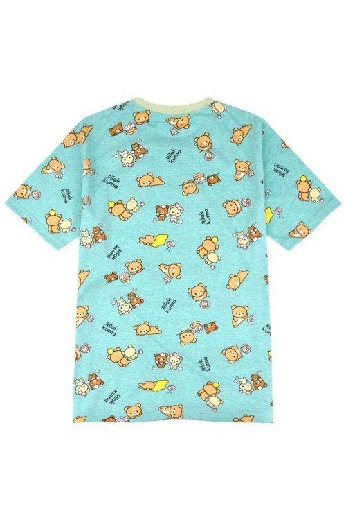 Rilakkuma Pattern T-shirt in Mint