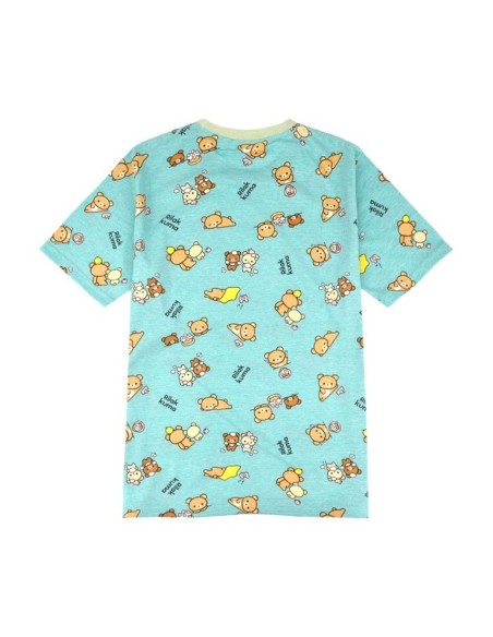 Camiseta Rilakkuma Pattern en Menta