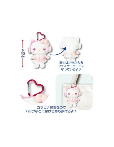 Llavero Peluche Tenshi Kaiwai - Hello Kitty