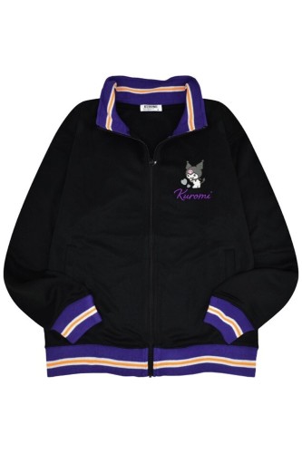 Embroidered Sports Jacket - Kuromi
