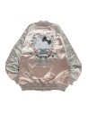 Sukajan Reversible Embroidered Hello Kitty Lolita Bomber Jacket - Pink x Silver