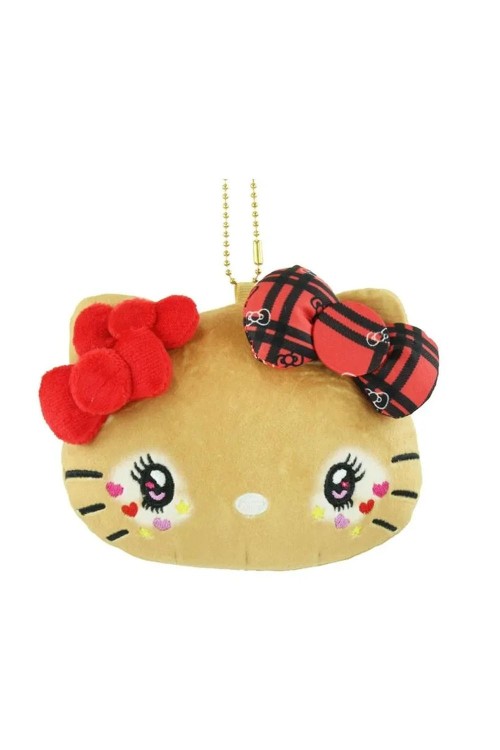 Llavero Hello Kitty Heisei Gyaru Face - Tartan Ribbon