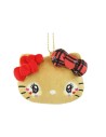 Hello Kitty Heisei Gyaru Face Keychain - Tartan Ribbon
