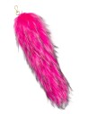 Fox Tail Charm Keychain 40cm - Fuchsia