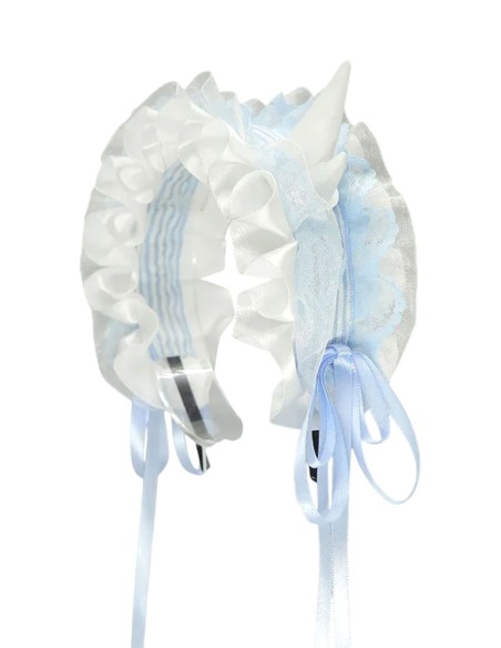 Headdress Maid Horns - Pastel Blue