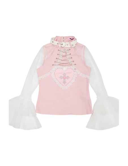 Pink Kiss Kill Top - ACDC RAG x Naomi