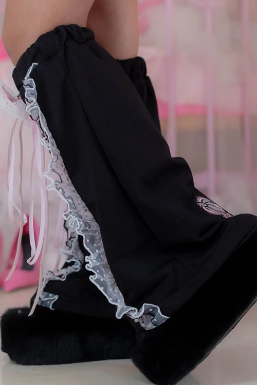 Hangyo Usagi (All Purpose Bunny) Leg Warmers - Black