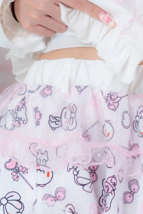 Hangyo Usagi Skirt (All Purpose Bunny) - White