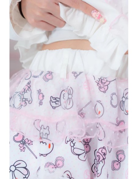 Falda Hangyo Usagi (All Purpose Bunny) - Blanco