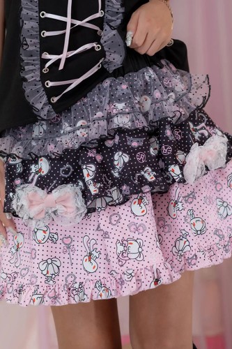 Hangyo Usagi Skirt (All Purpose Bunny) - Black 2