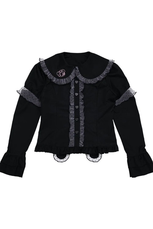 Hangyo Usagi (All Purpose Bunny) Blouse - Black