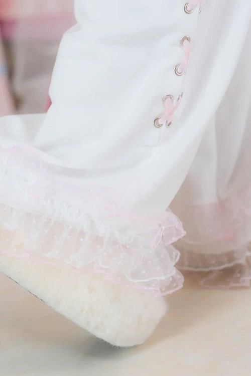 Pantalón Hangyo Usagi (All Purpose Bunny) - Blanco