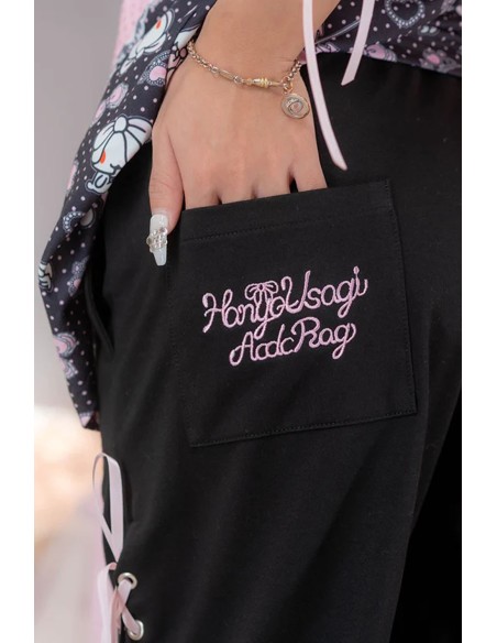 Hangyo Usagi Pants (All Purpose Bunny) - Black