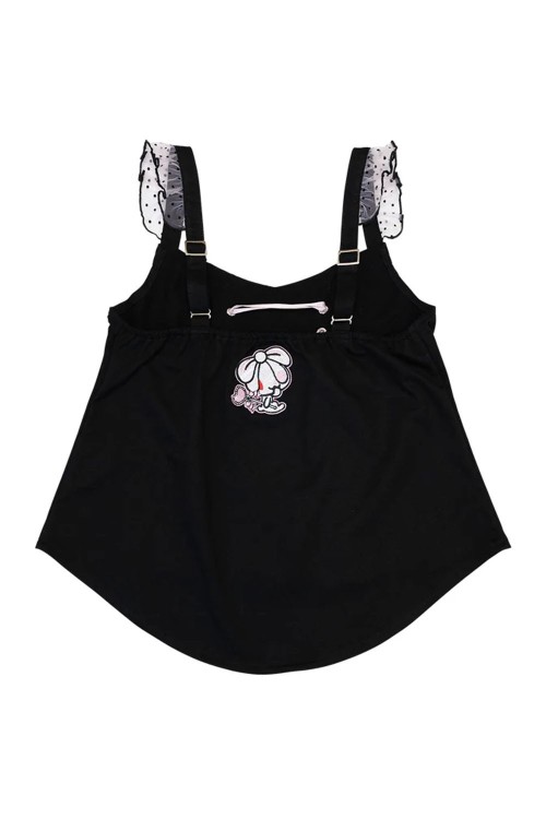 Hangyo Usagi Camisole Top (All Purpose Bunny) - Black