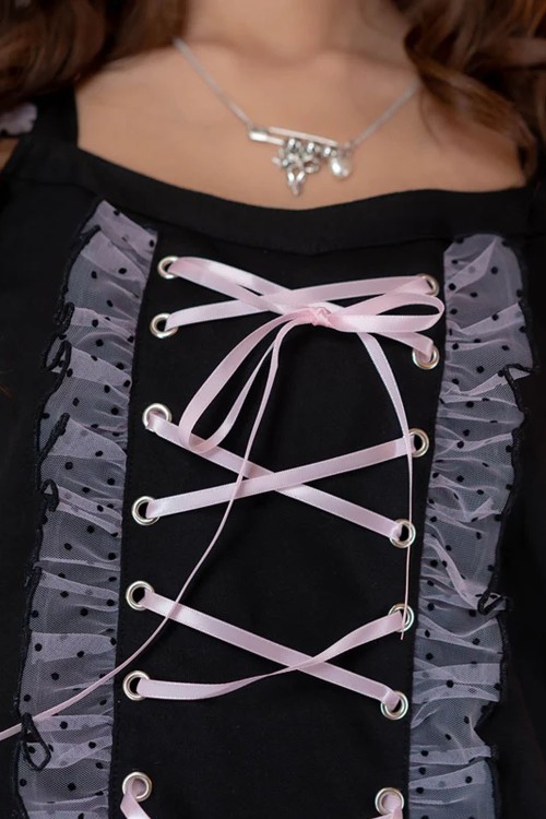 Top Camisola Hangyo Usagi (All Purpose Bunny) - Negro