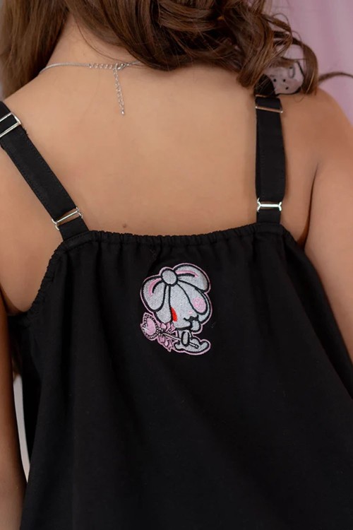 Top Camisola Hangyo Usagi (All Purpose Bunny) - Negro