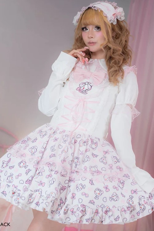 Hangyo Usagi (All Purpose Bunny) Strappy Dress - White