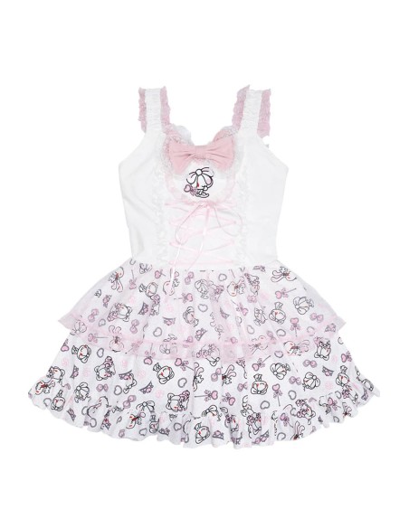 Hangyo Usagi (All Purpose Bunny) Strappy Dress - White