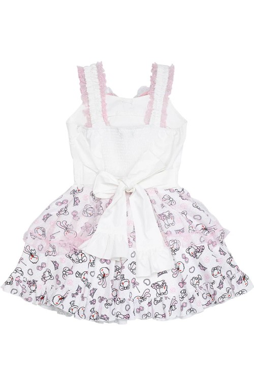 Hangyo Usagi (All Purpose Bunny) Strappy Dress - White